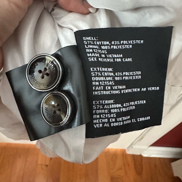 London Fog Women's Classic Tan Trench Coat - Picture 7 of 12